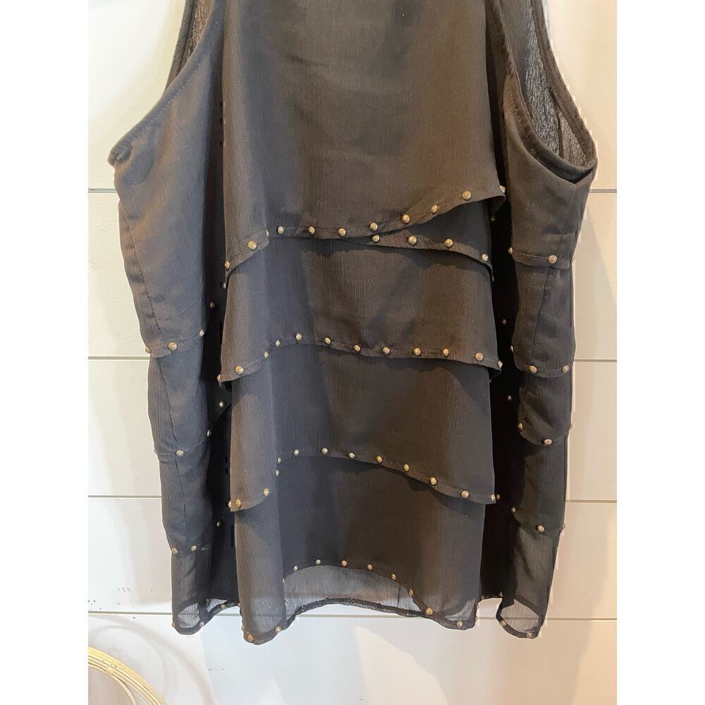 Wish Boutique Ornate Tiered Tank with Necklace,Small - Picture 7 of 8